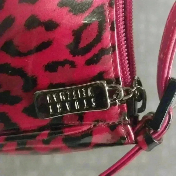Stuart Weitzman Red Snake Trendy Mini Purse - Picture 3 of 4